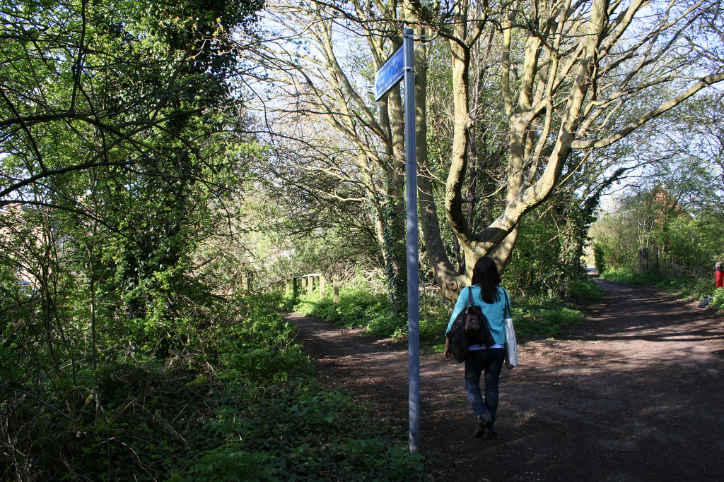 Raiesa walking to the secret garden